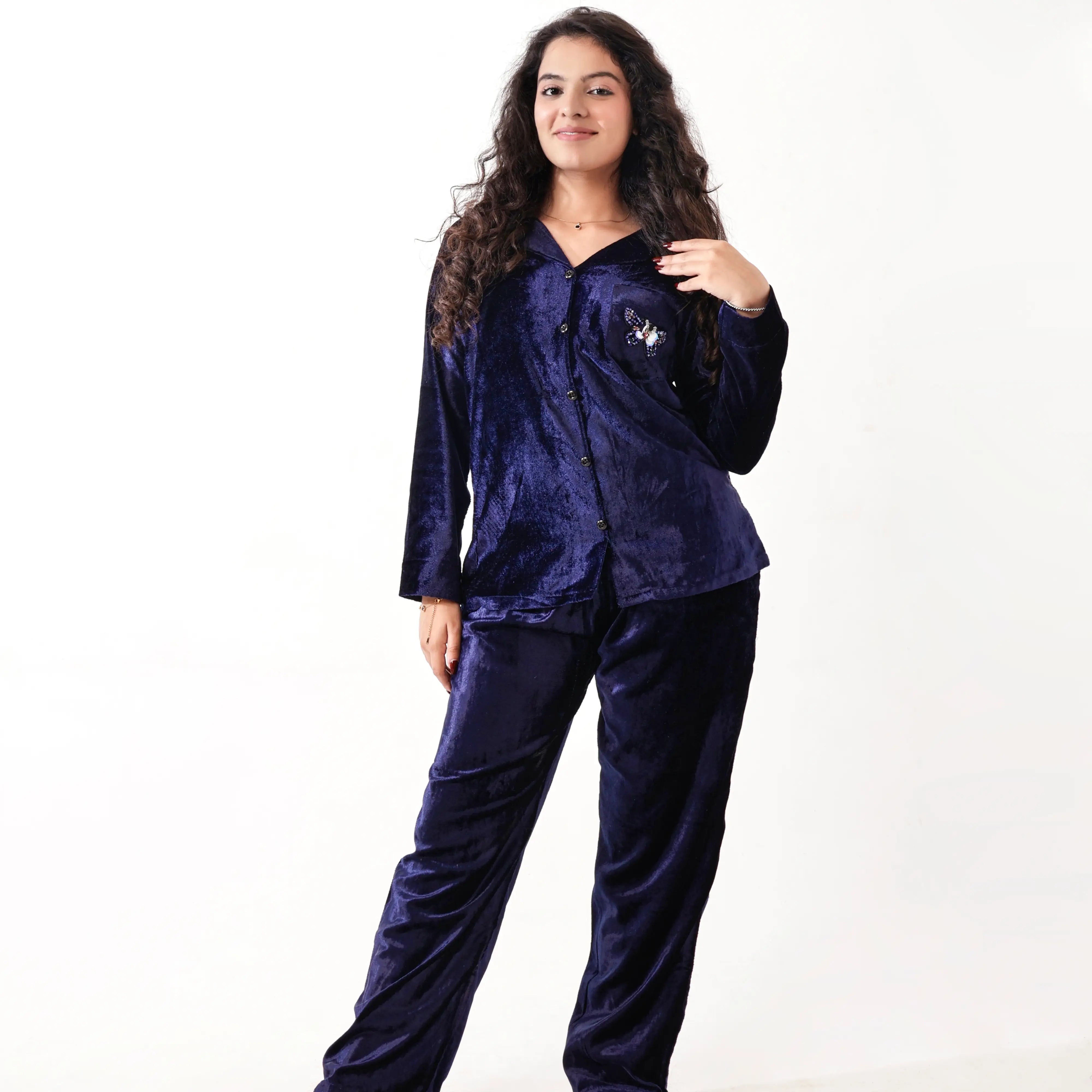 MIDNIGHT FLUTTER VELVET